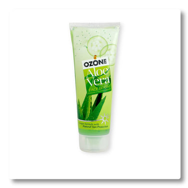 Ozone Aloe Vera Face Wash | Enriched with Aloe Vera, Cucumber, Turmeric & Tea Tree | For All Skin Type, Soft, Smooth, Refreshed & Glowing Skin | For Men & Women | 100ml (Pack of 3)